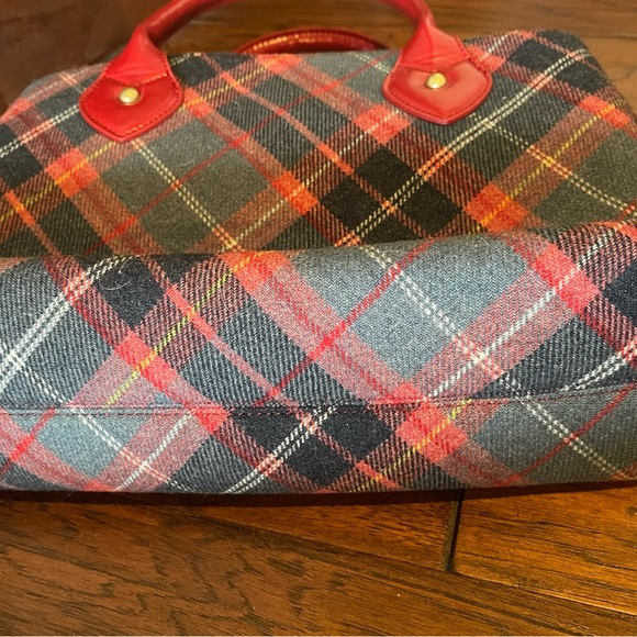 NESS Red Plaid Handbag Edinburgh - Picture 2 of 9